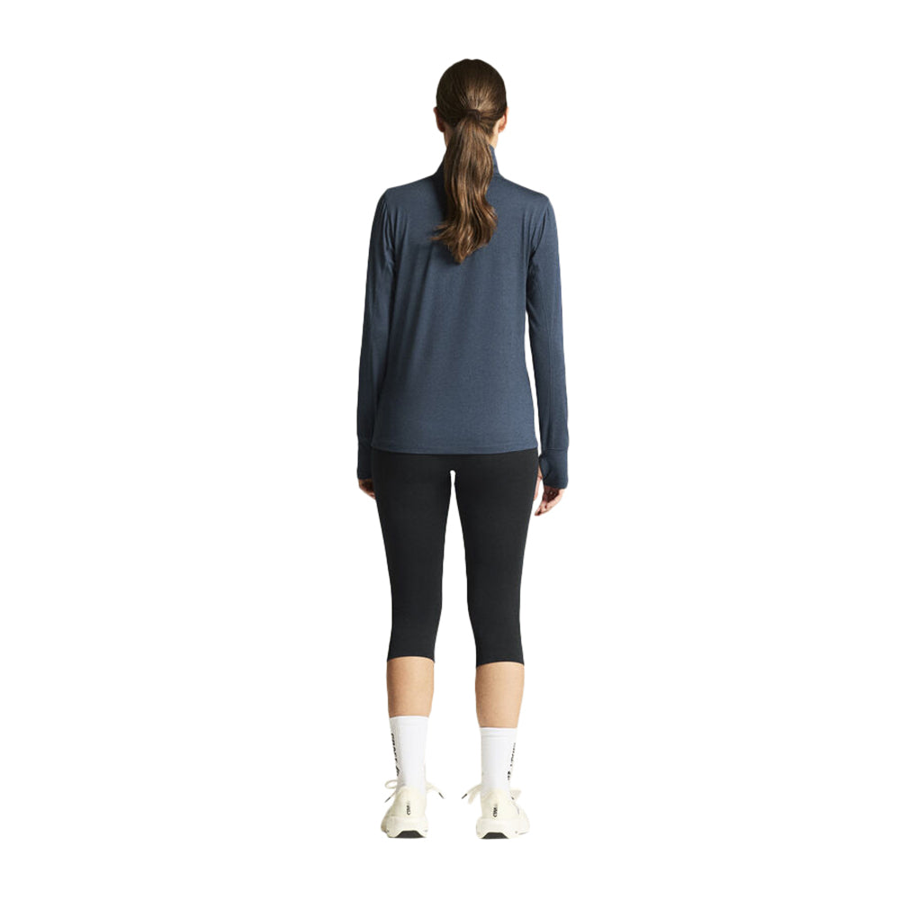 Craft Womens Flow1/2 zipLs Running Jackets in Blue Color