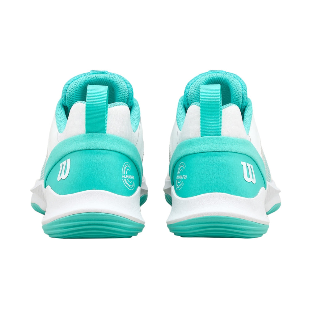 Wilson Womens Hurakn Pro Tennis Shoes in White Color