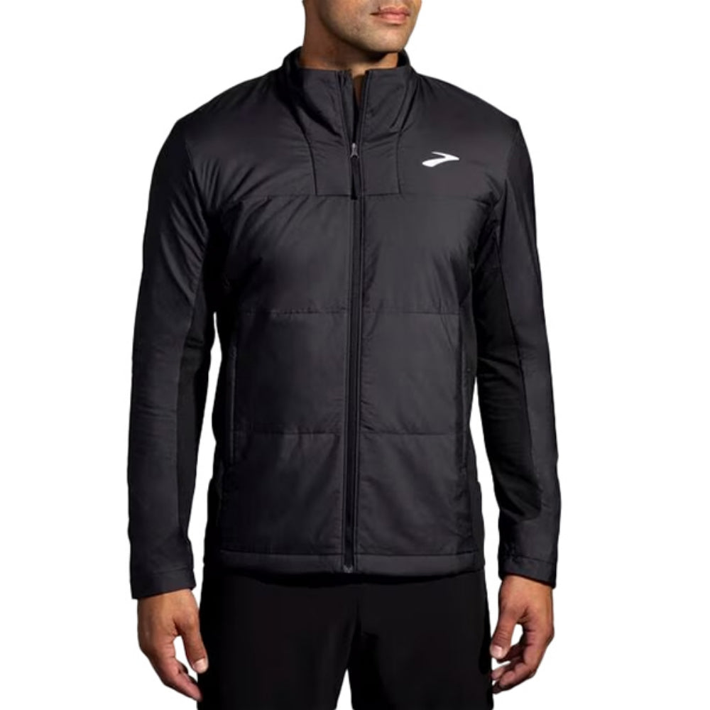 Brooks Mens Shield Hybrid Jacket 3.0 Running Jackets in Grey Color
