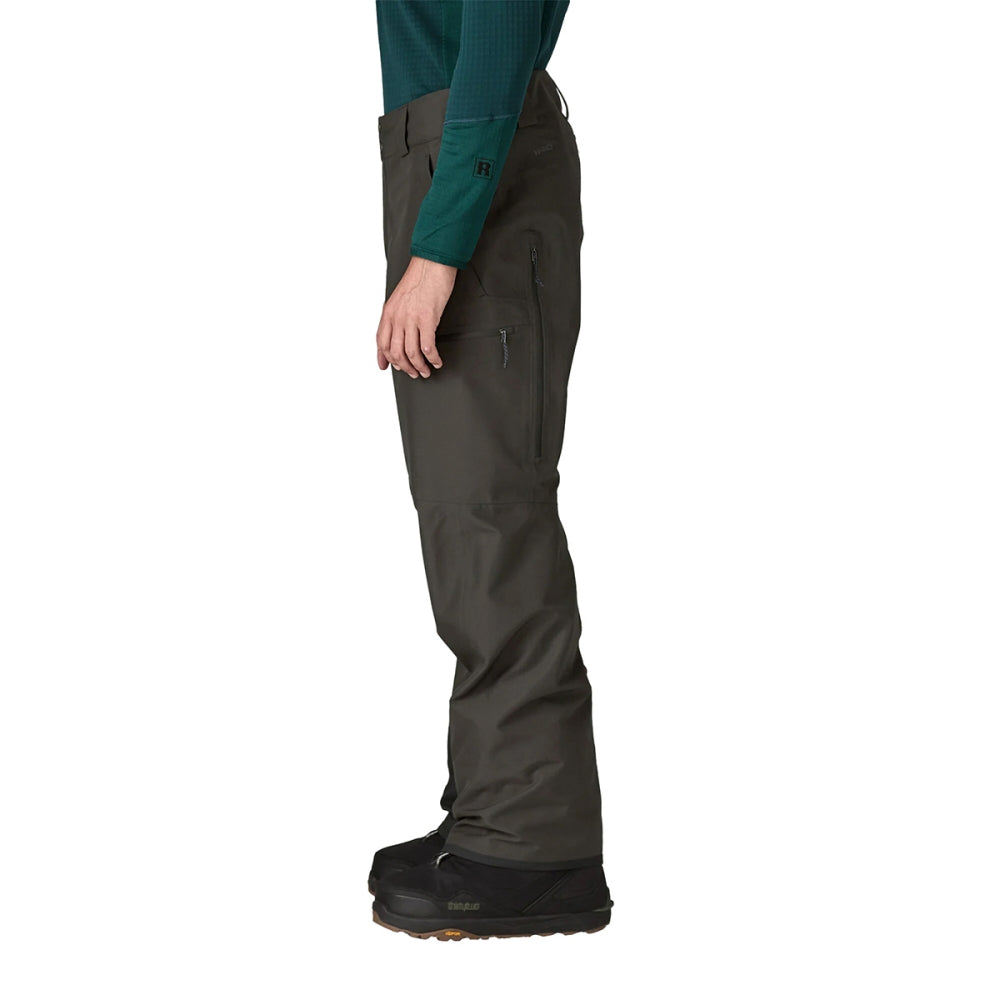 Patagonia Mens Powder Town Pants - Re Skiing & Snowboarding Pants in Black Color