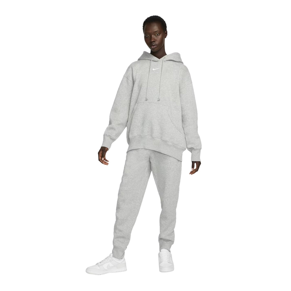 Nike Womens Oversized pullover Hoodie Ph Tops in Grey Color