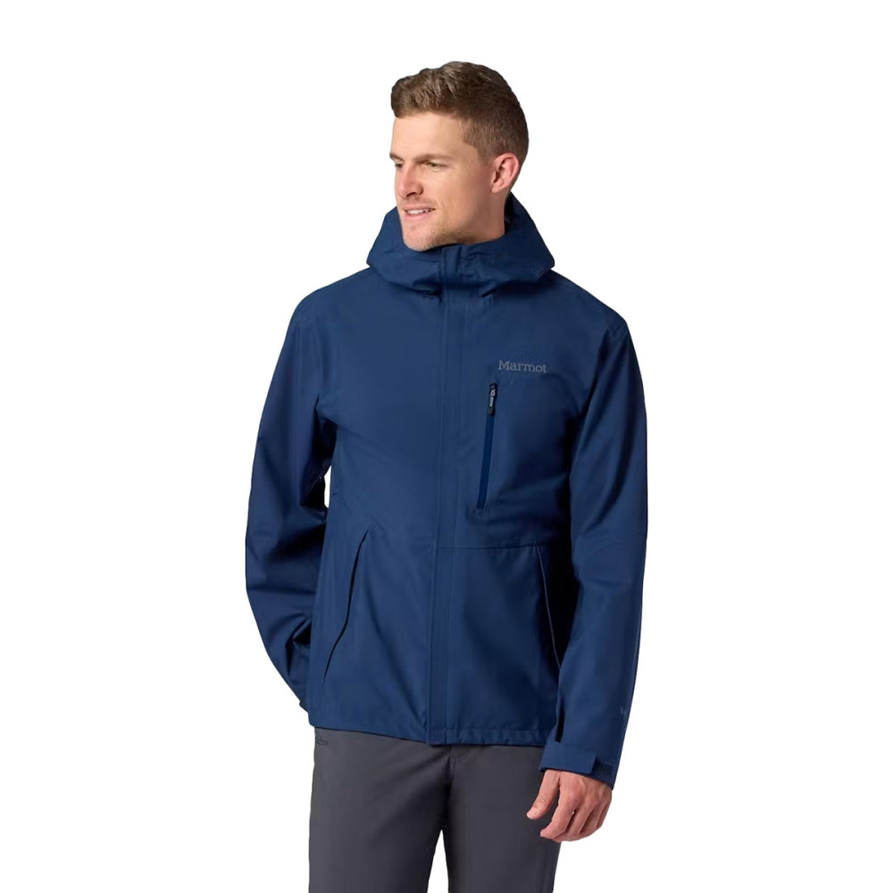 Marmot Mens Prcp Evo Pro Jkt Shells in Blue Color