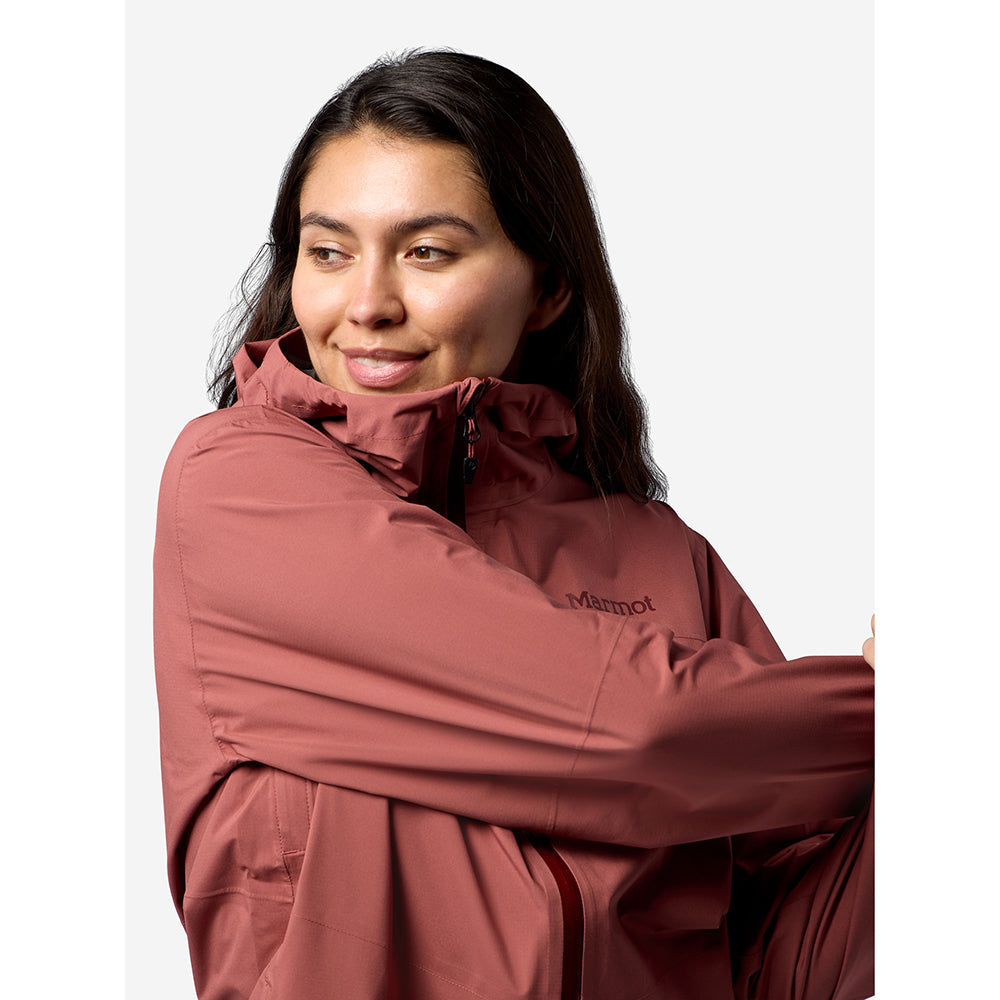 Marmot Womens Prcp Evo Flx Jkt Shells in Brown Color