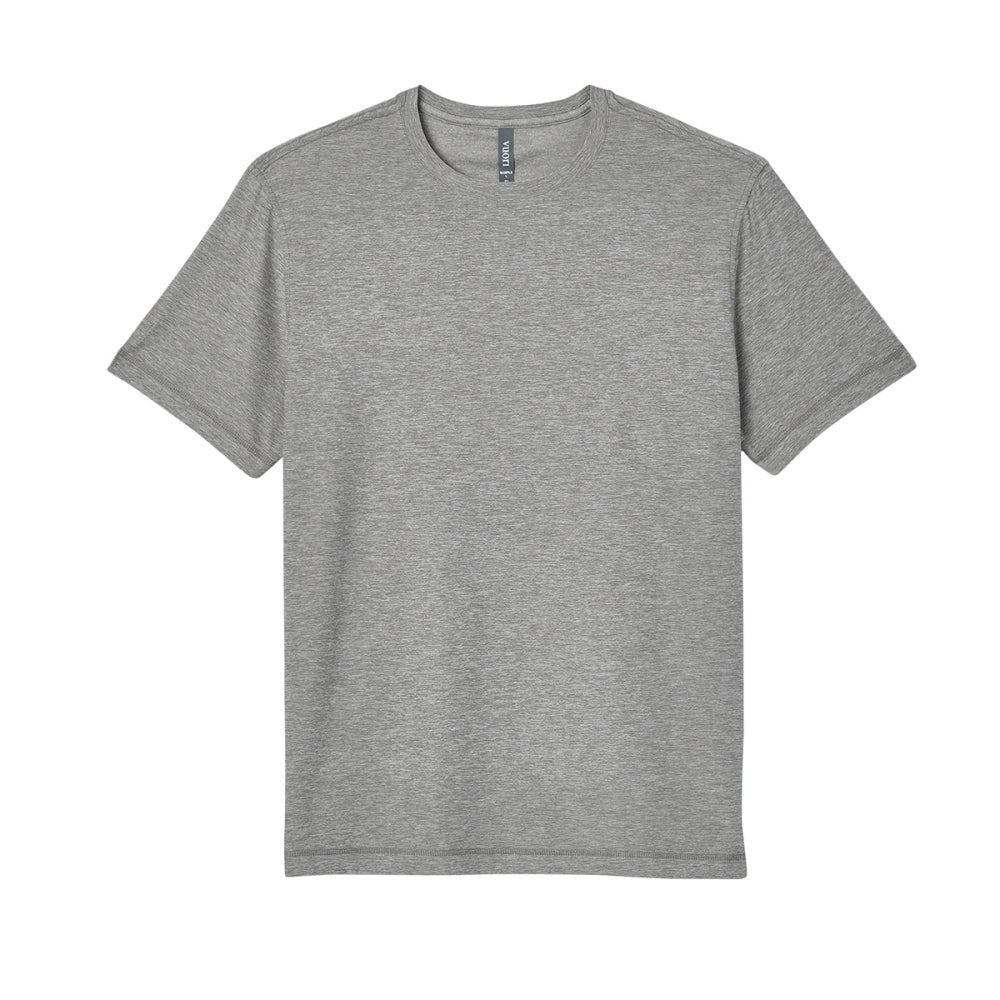 Vuori Mens Strato Tech Tee Tops in Grey Color