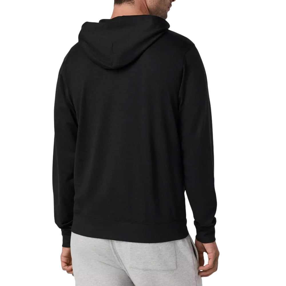 Vuori Mens Ponto Fz Hoodie Running Jackets in Black Color