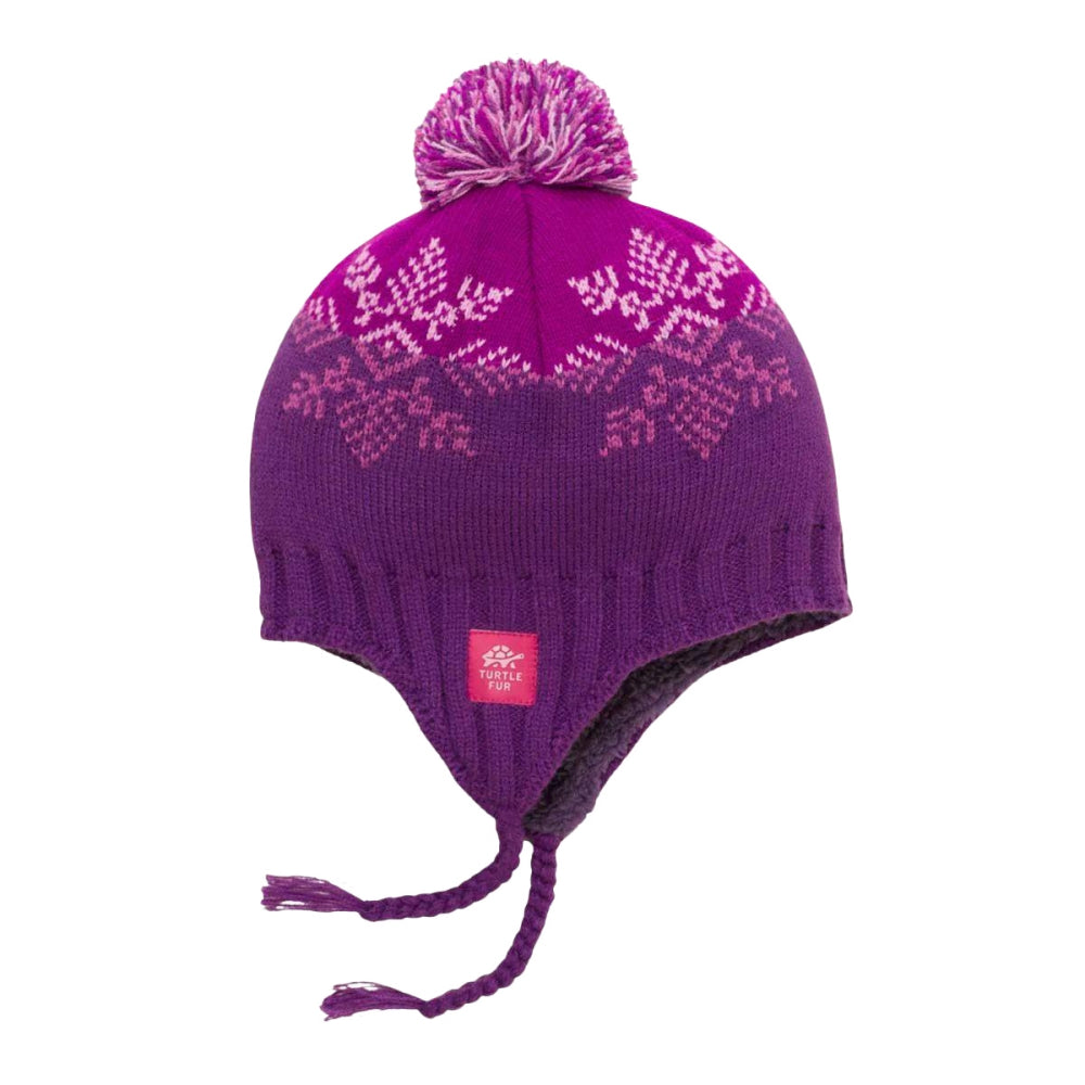 Turtle Fur Kids Celeste Beanie Winter Hats in Purple Color