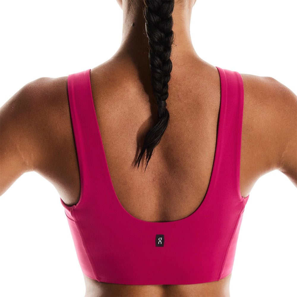 On Womens Core 2In1 Crop Sports Bras in Red Color