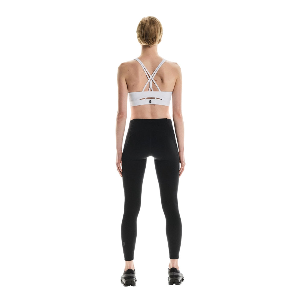 On Womens Performance Tights Win Tights in Black Color