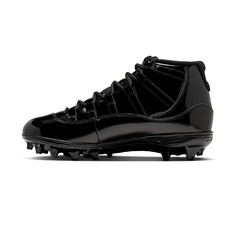 Jordan Mens Jordan 11 Mid Td Football Cleats in Black Color