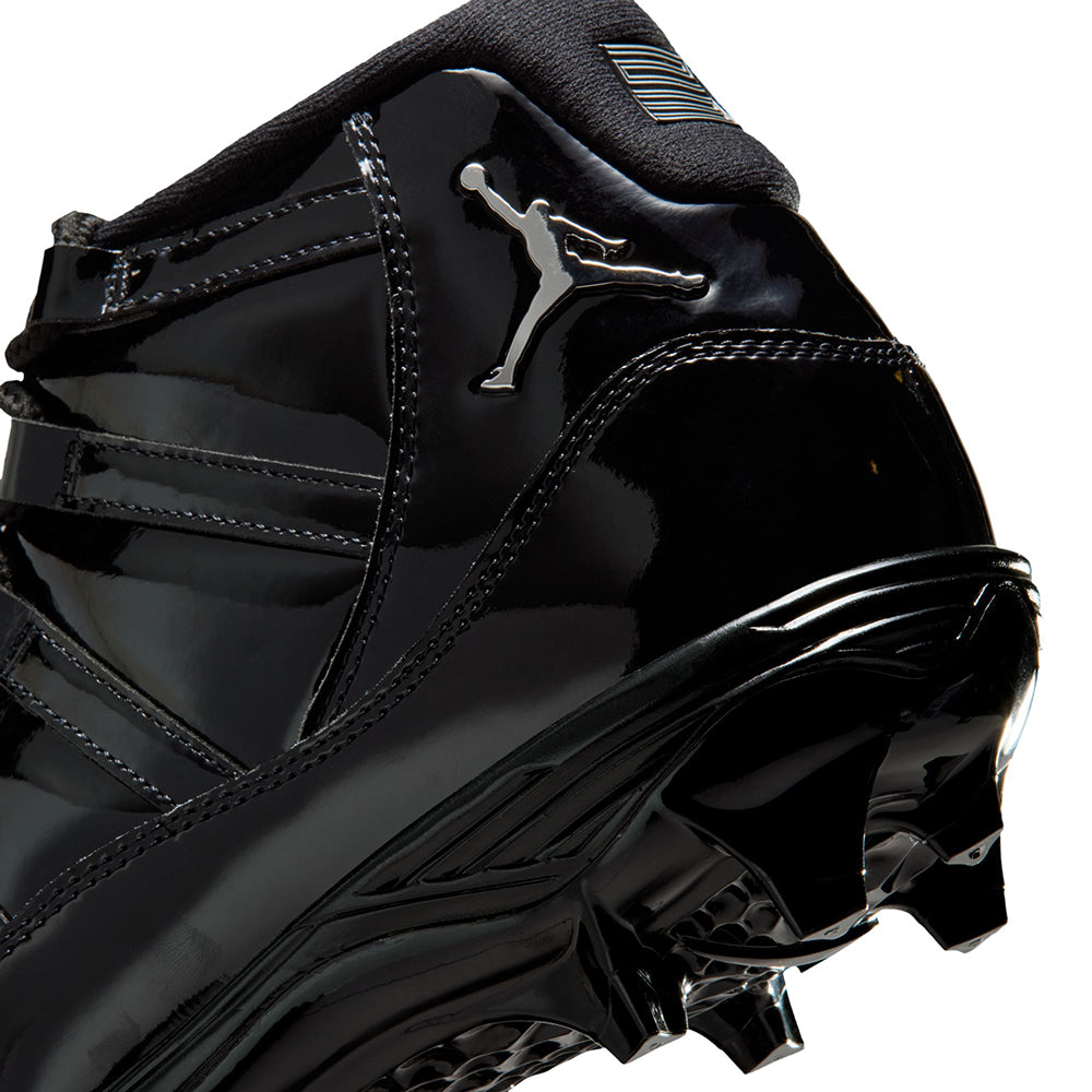 Jordan Mens Jordan 11 Mid Td Football Cleats in Black Color