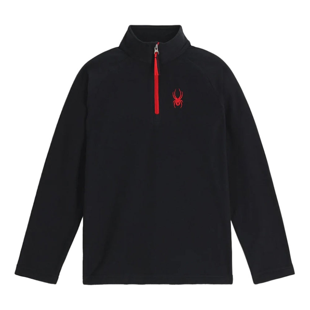 Spyder Kids Speed Fleece 1/2 Pullover in Black Color