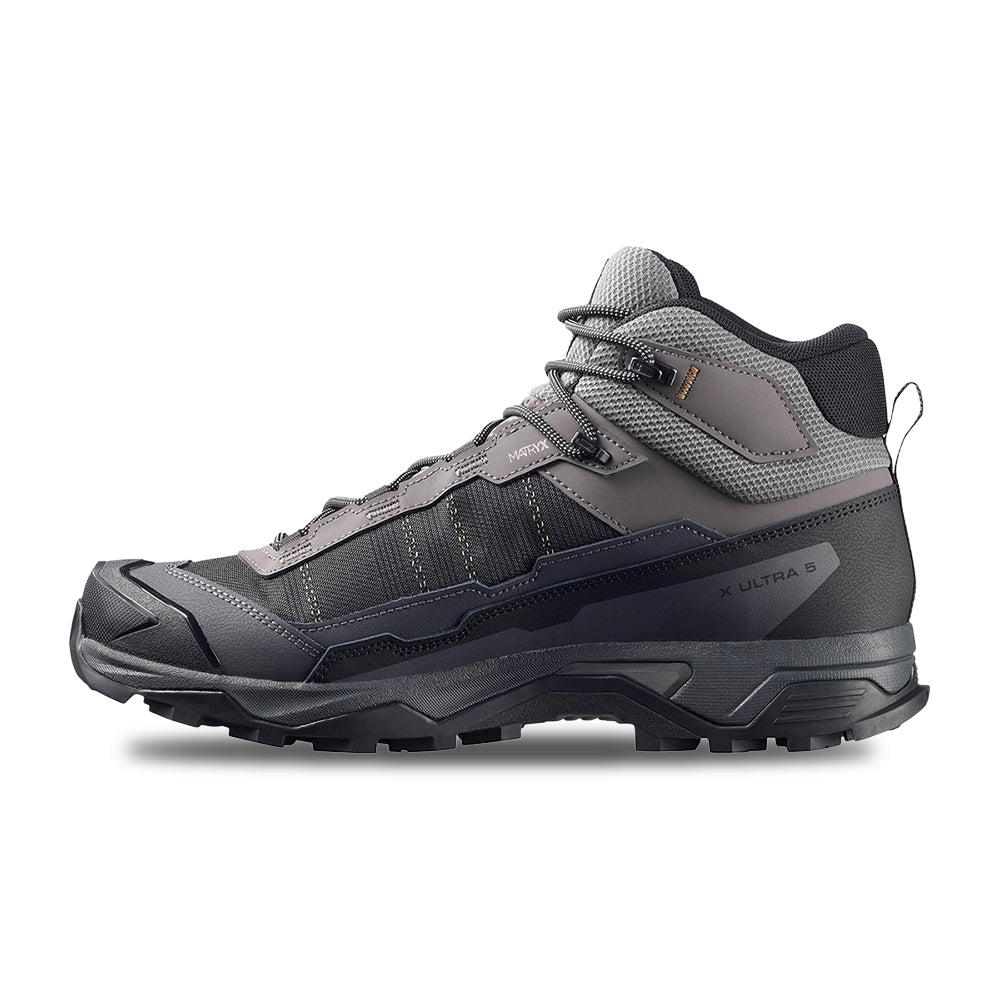 Salomon Mens X Ultra 5 Mid GORE-Tex Boots in Grey Color