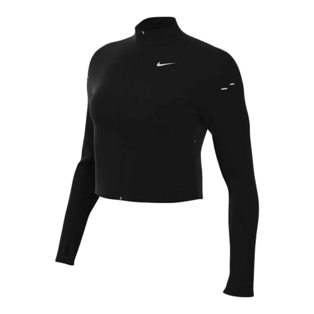 Nike Womens Df Fz Running Mid Laye Running Jackets in Black Color