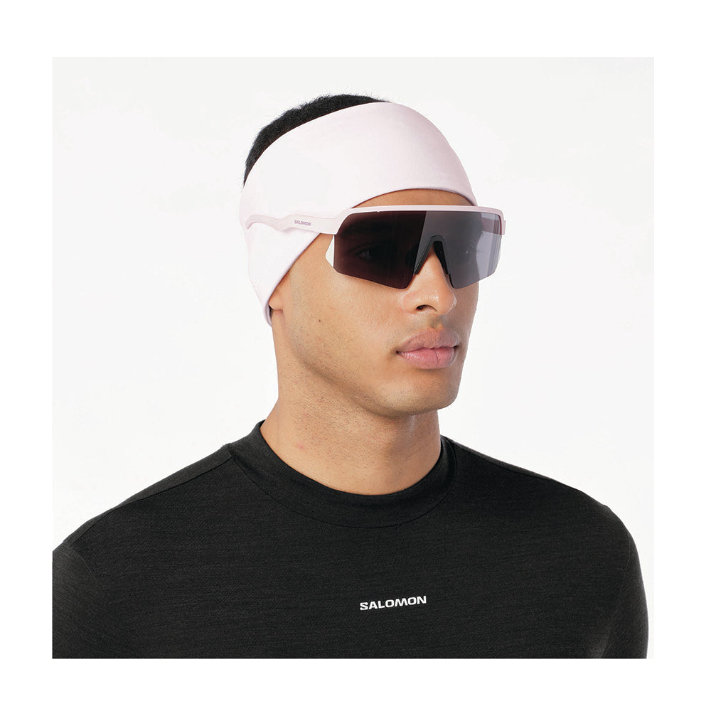 Salomon Mens Run Tech Headband U Headbands in Pink Color