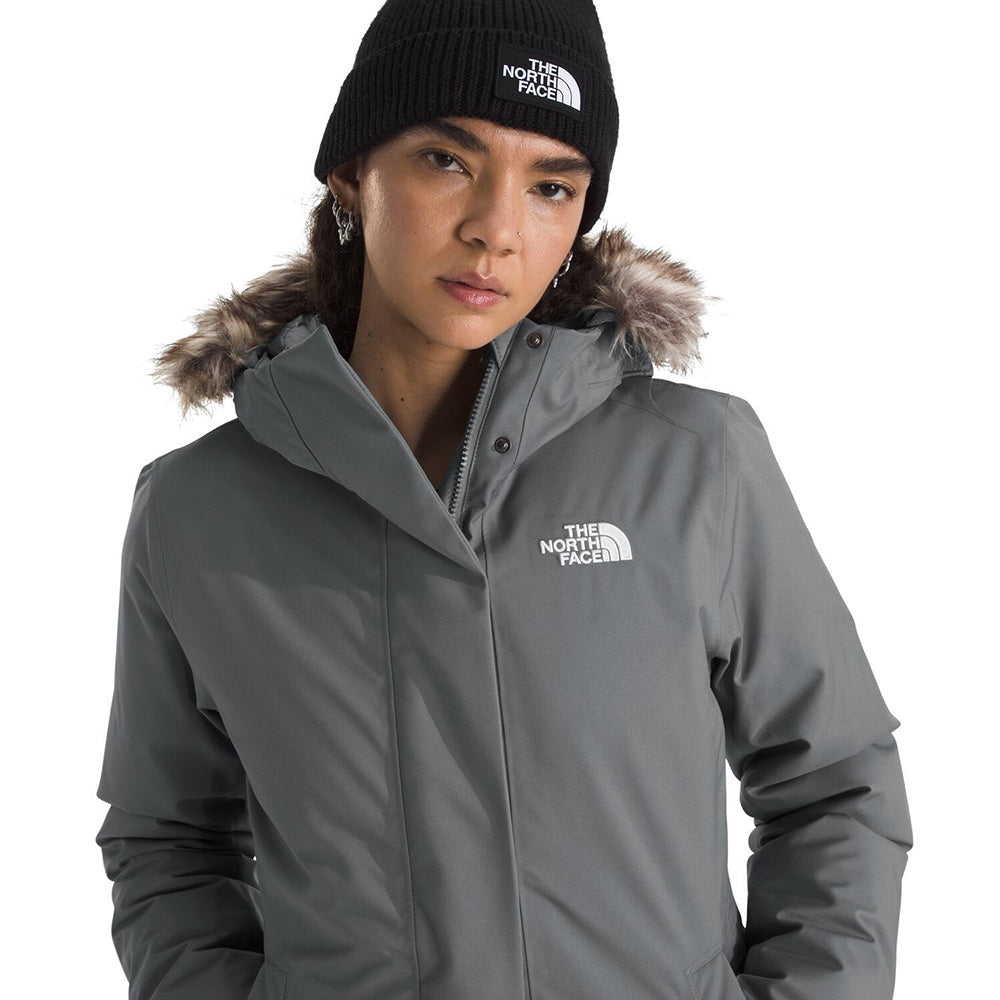 The North Face Womens Arctic Parka City Coats in Grey Color