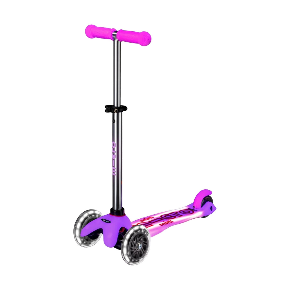 Kickboard Kids Micro Mini Glow Plus Led Scooters in Pink Color