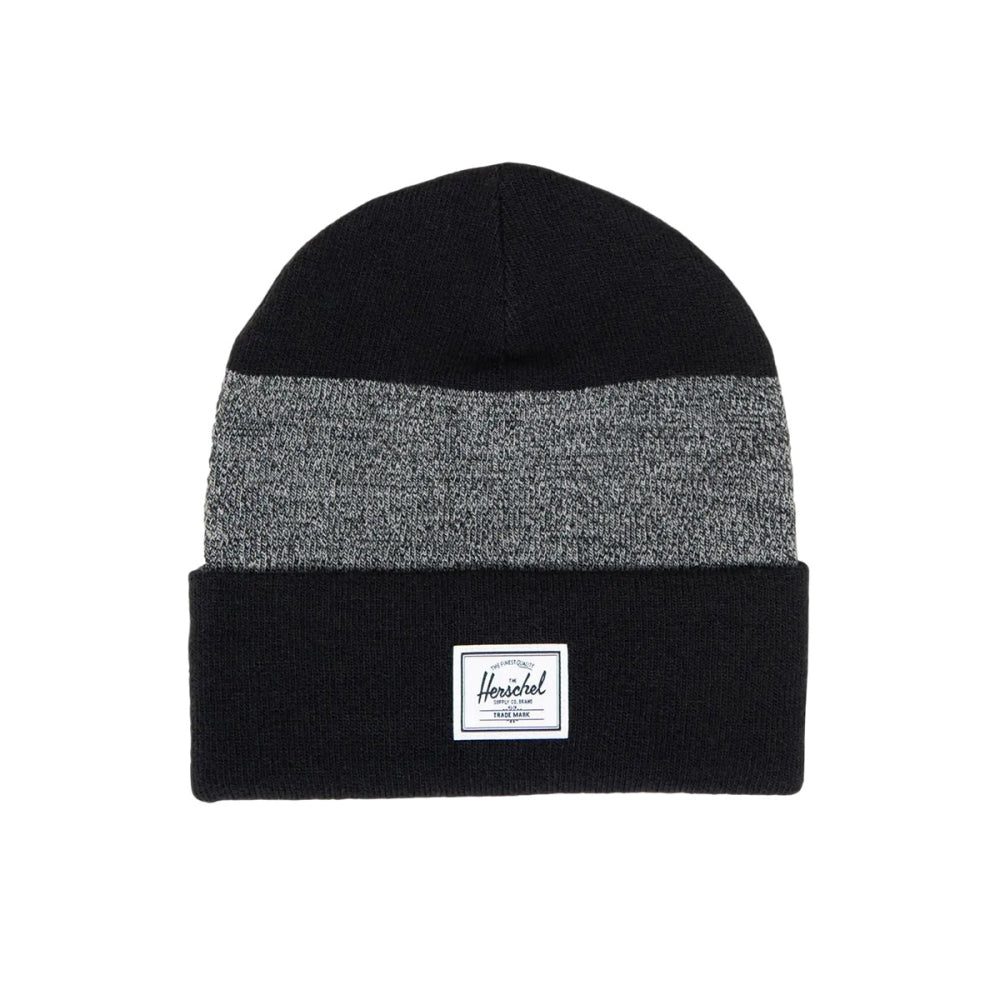 Herschel Unisex Elmer Pattern Beanie Winter Hats in Black Color