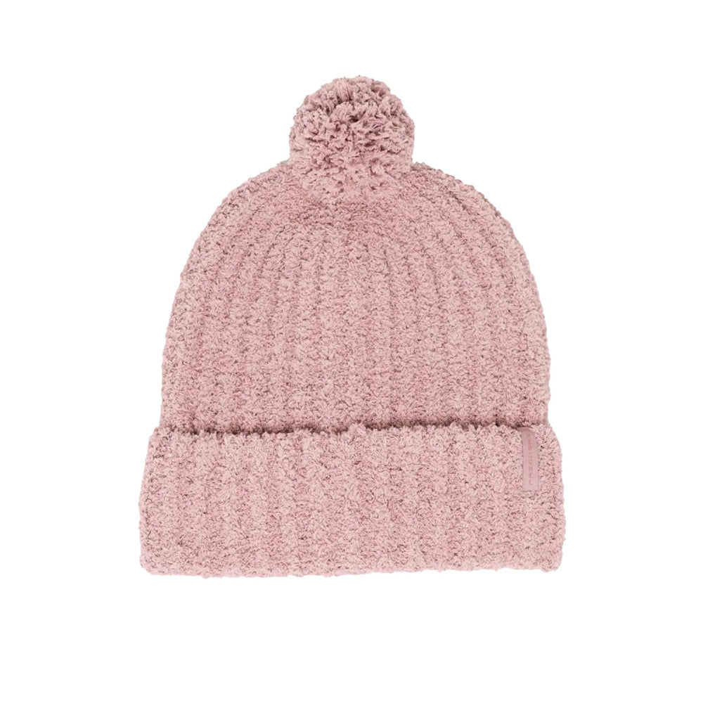 Herschel Unisex Boucle Pom Solid Beanie Winter Hats in Pink Color
