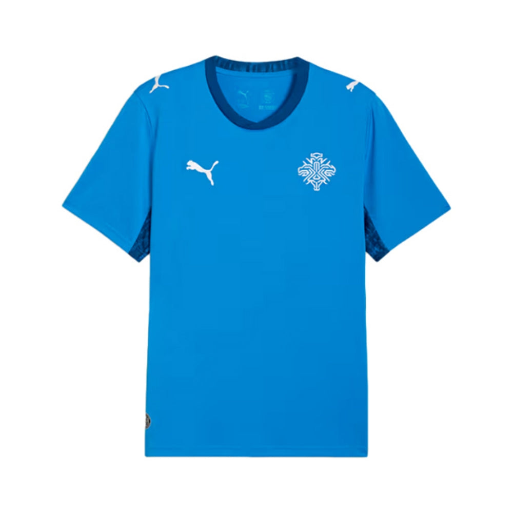 Puma Mens Iceland home replica jersey 26 Fan Apparel in Blue Color