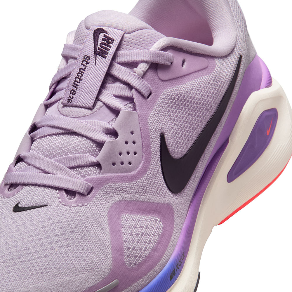 Nike Womens Structure 26 Running Shoes in Purple Color