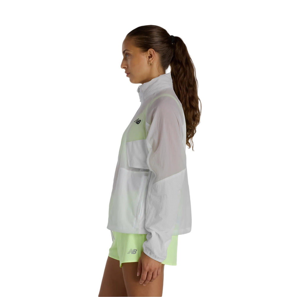New Balance Womens Rc Jacket Running Jackets in Grey Color