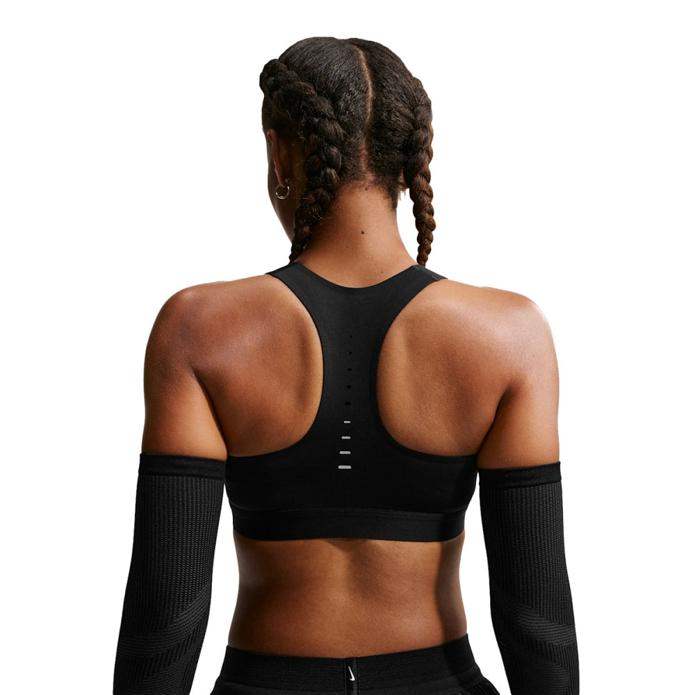 Nike Womens Swift High Support Light Sports Bras in Black Color