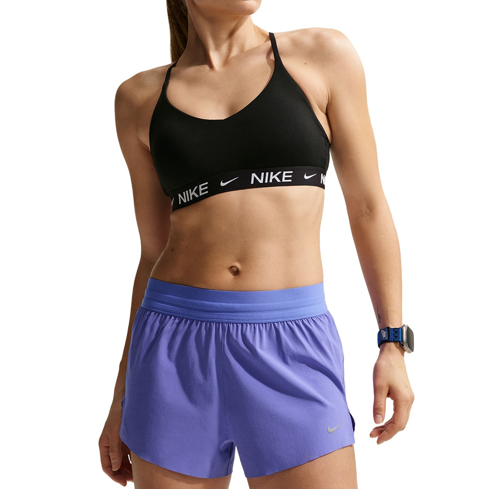 Nike Womens Swift Df Mr 2.5In Br S Shorts in Blue Color