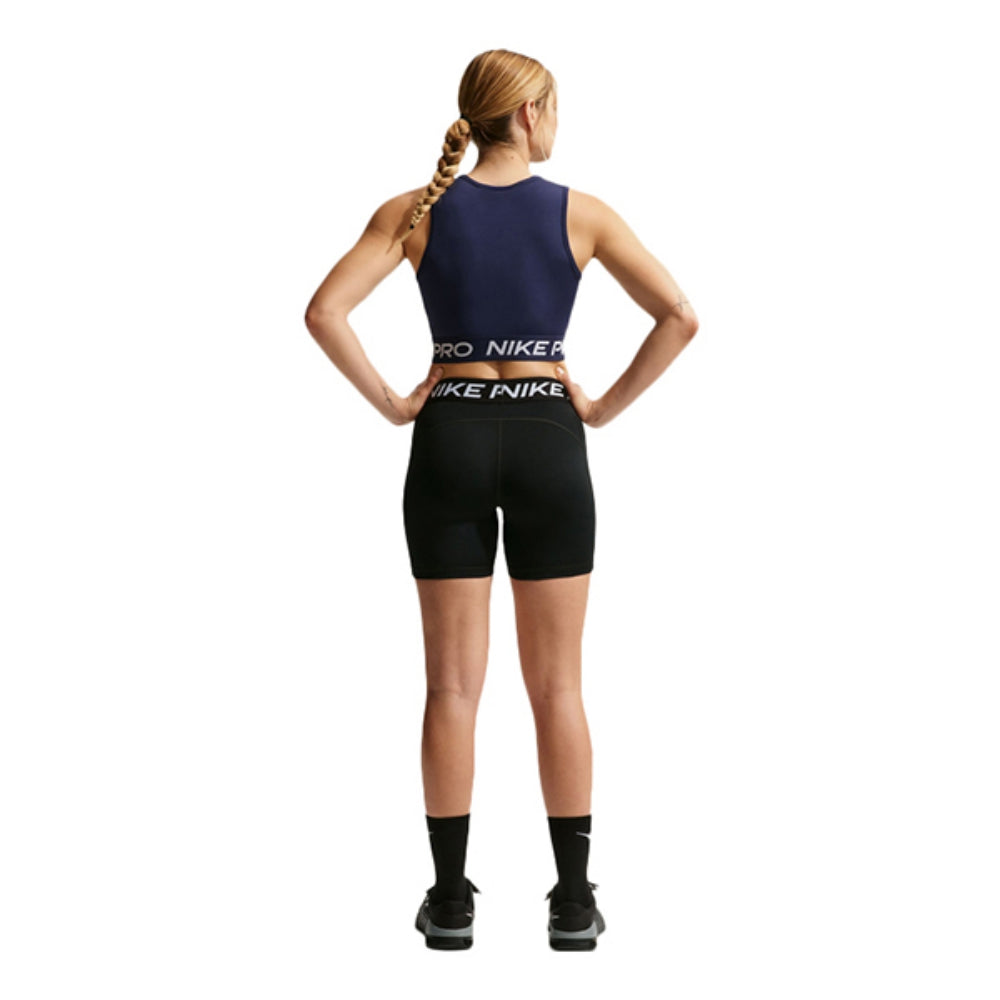 Nike Womens Nike Pro Mr 5In Biker Sh Shorts in Black Color