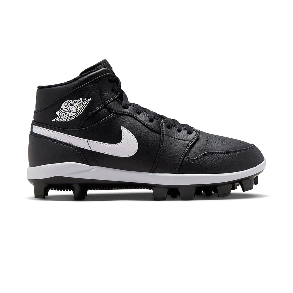 Jordan Mens Air Jordan 1 High Cleat Baseball Cleats in Black Color