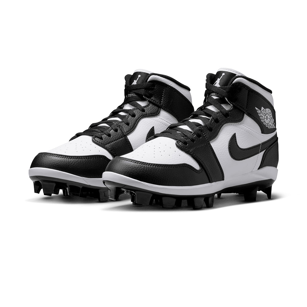 Jordan Mens Air Jordan 1 High Cleat Baseball Cleats in White Color