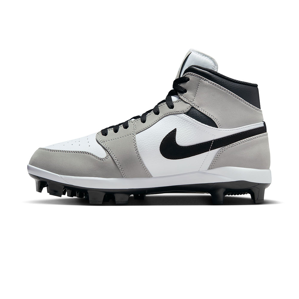Jordan Mens Air Jordan 1 High Cleat Baseball Cleats in Grey Color