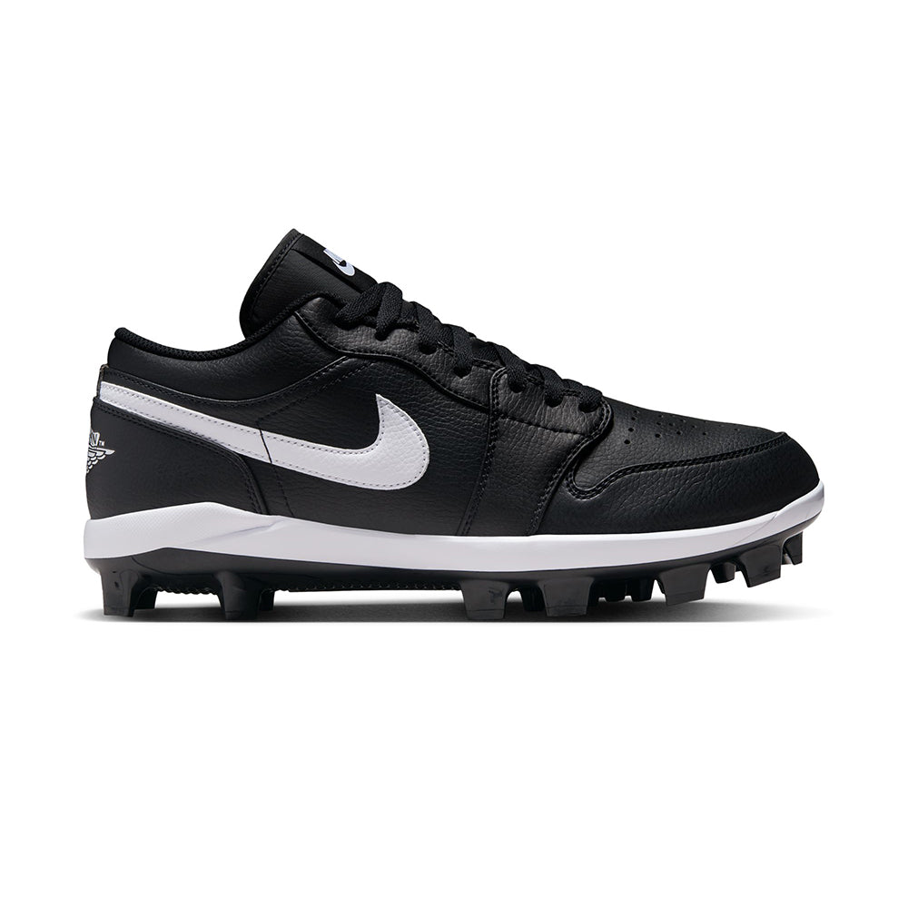 Jordan Mens Air Jordan 1 Low Cleat Baseball Cleats in Black Color