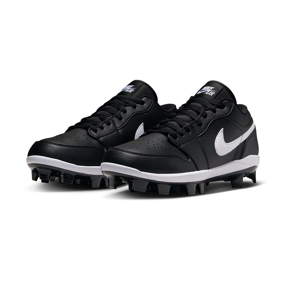 Jordan Mens Air Jordan 1 Low Cleat Baseball Cleats in Black Color