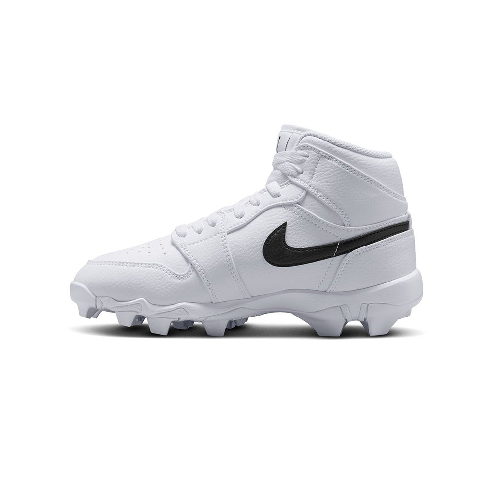Jordan Mens Jordan 1 Mid Fb Cleat Football Cleats in White Color