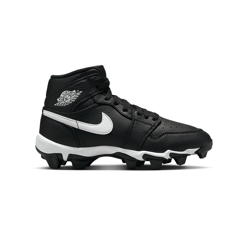 Jordan Mens Jordan 1 Mid Fb Cleat Football Cleats in Black Color