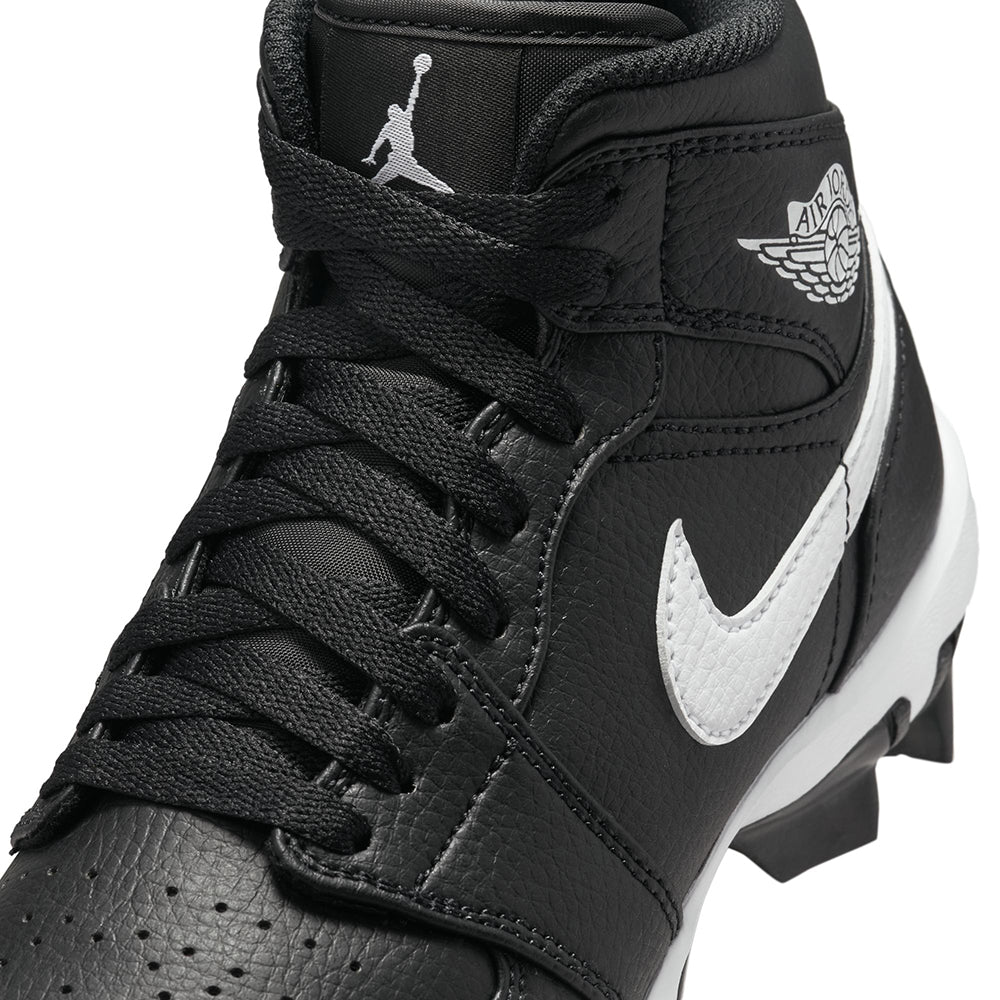 Jordan Mens Jordan 1 Mid Fb Cleat Football Cleats in Black Color