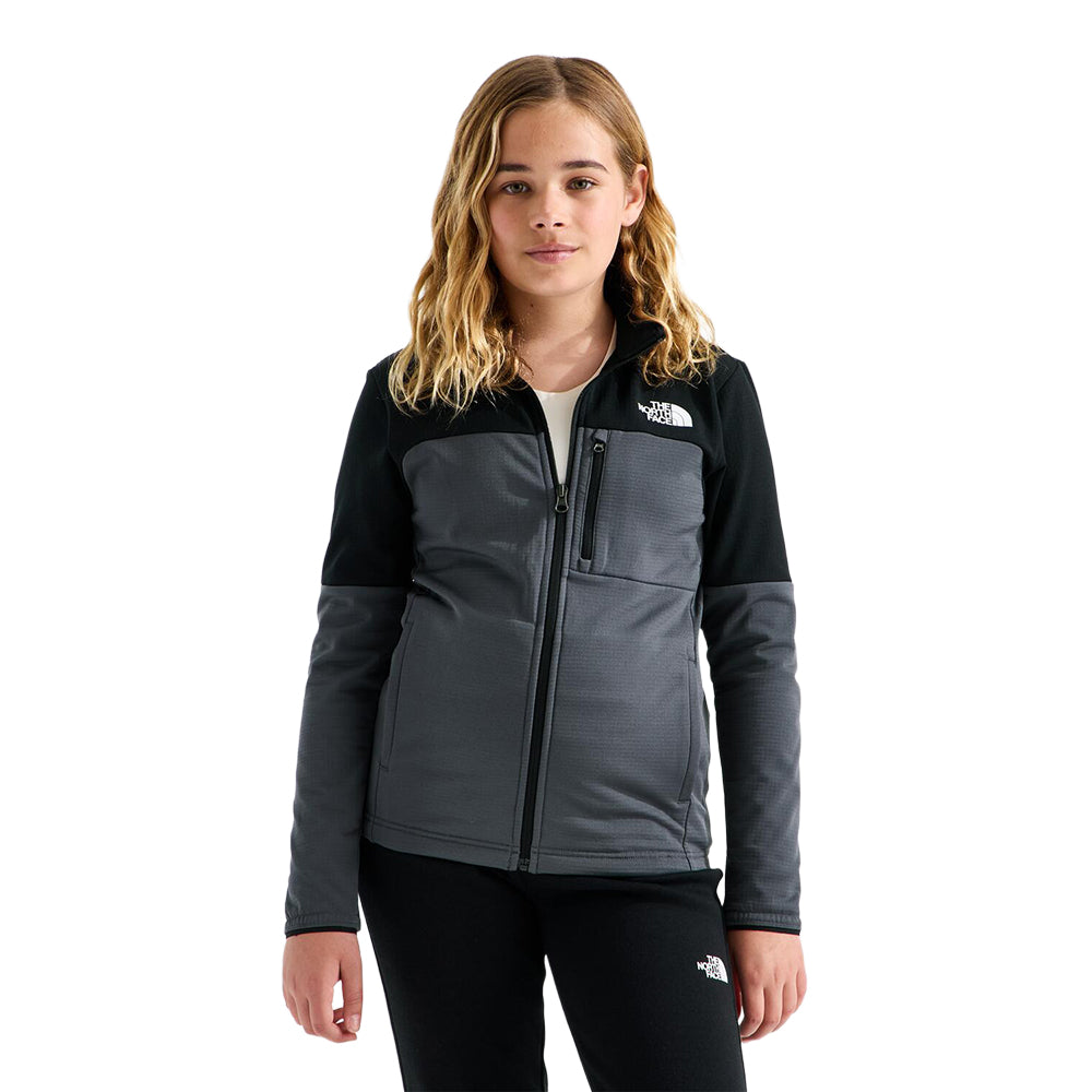 The North Face Kids Hike Midlayer Full Midlayer in Grey Color