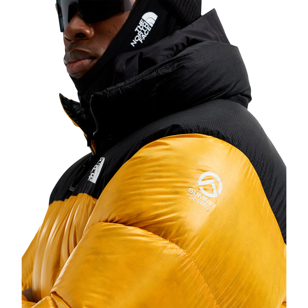 The North Face Mens Summit Nuptse Jack Skiing & Snowboarding Jackets in Yellow Color