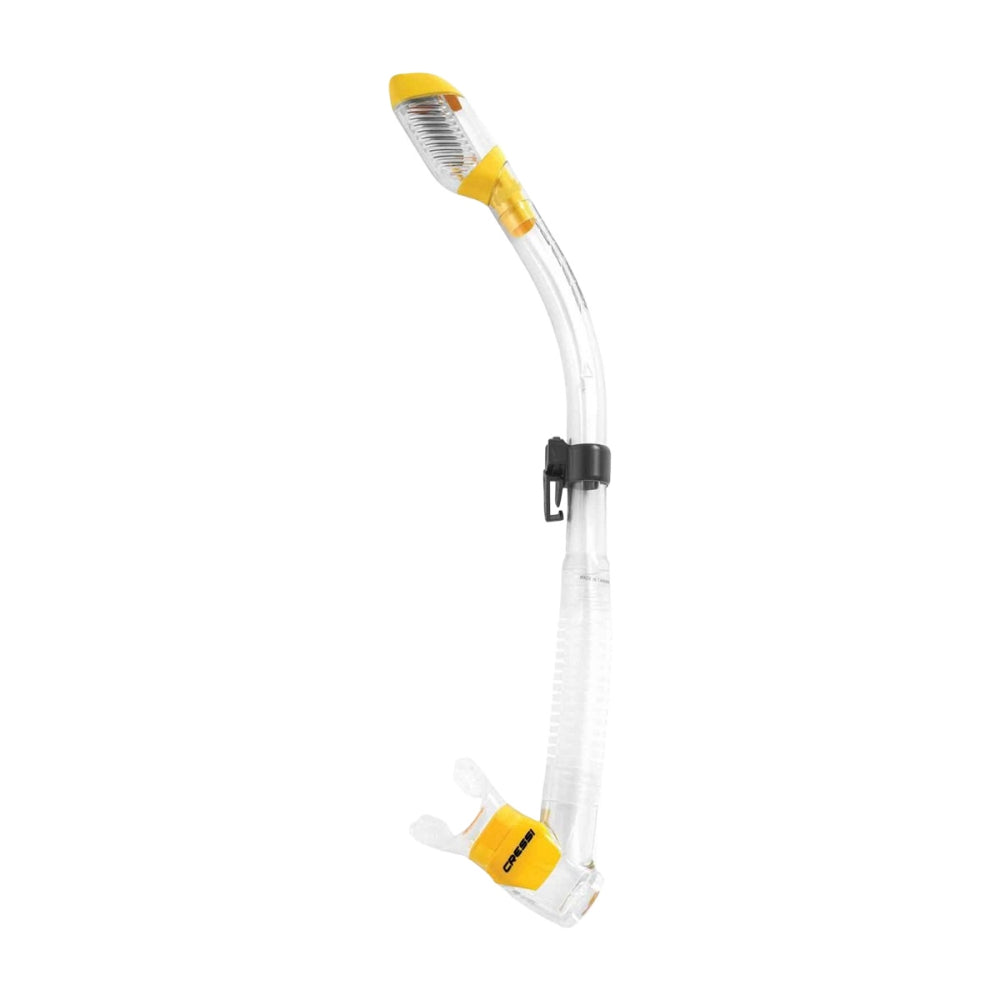 Cressi Supernova Dry Snorkel Scuba Equipment in Yellow Color