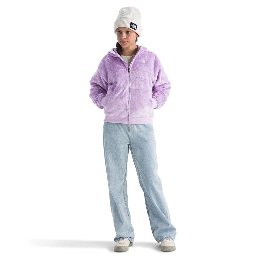The North Face Kids Osito Full Zip Ho Midlayer in Purple Color