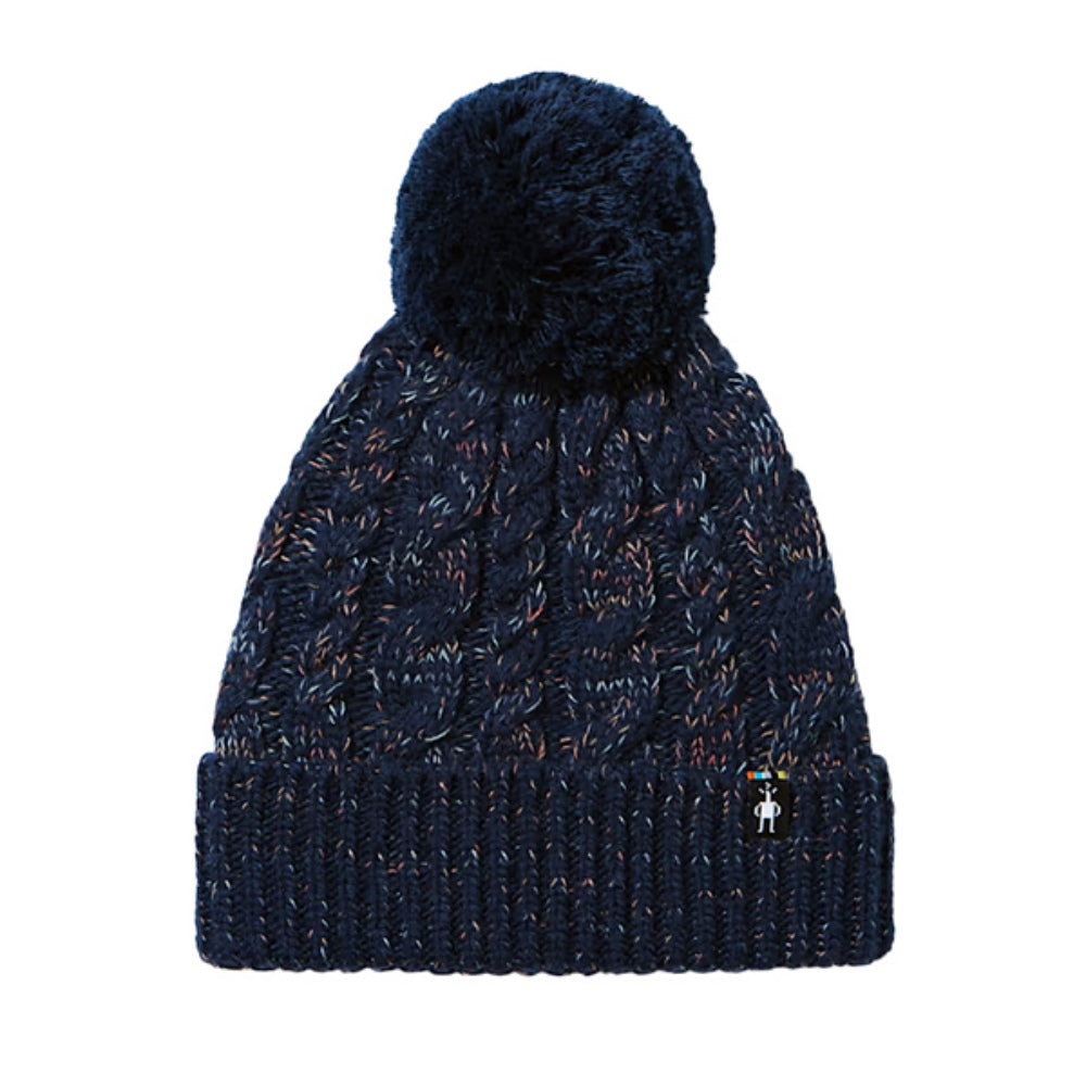 Smartwool Womens Isto Retro Beanie Winter Hats in Blue Color