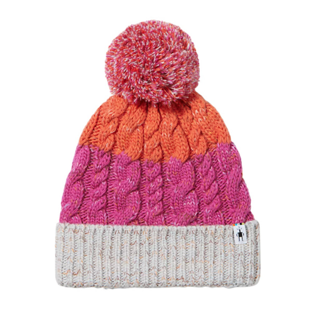 Smartwool Womens Isto Retro Beanie Winter Hats in Pink Color