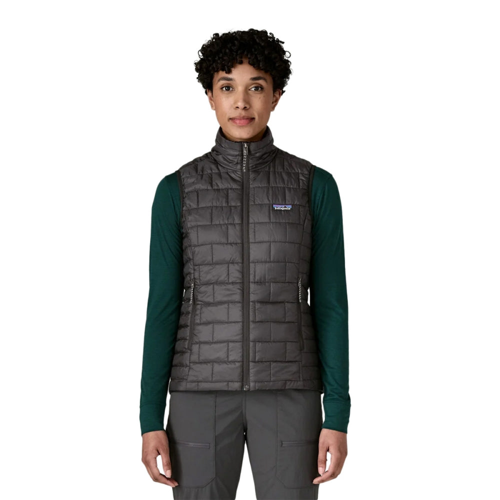 Patagonia Womens Nano Puff Vest Midlayer in Black Color