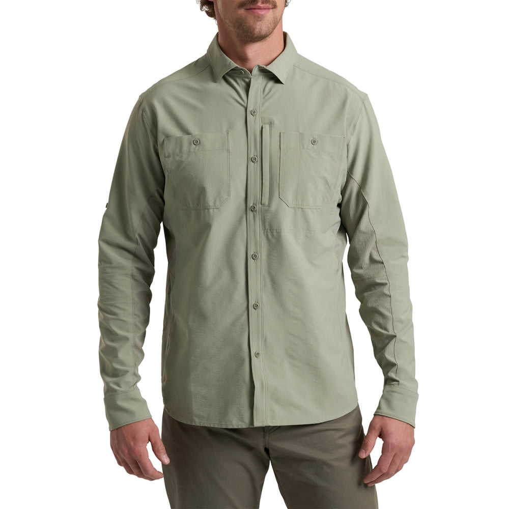 Kuhl Mens Fuse Ls Tops in Grey Color