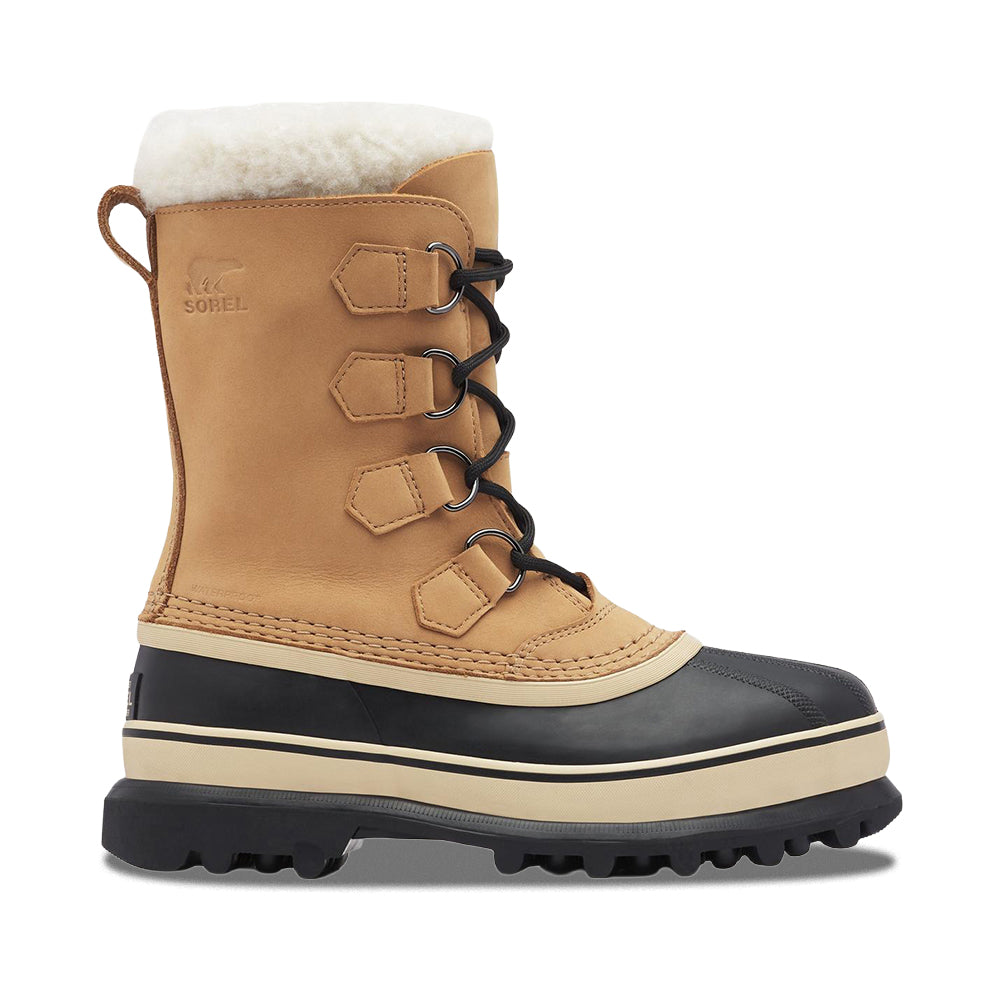 Sorel Womens Caribou Wp Boots in Khaki Color
