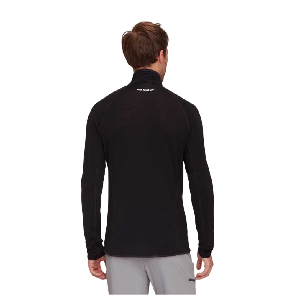 Mammut Mens Aenergy Light Mlhalf Zip Midlayer in Black Color