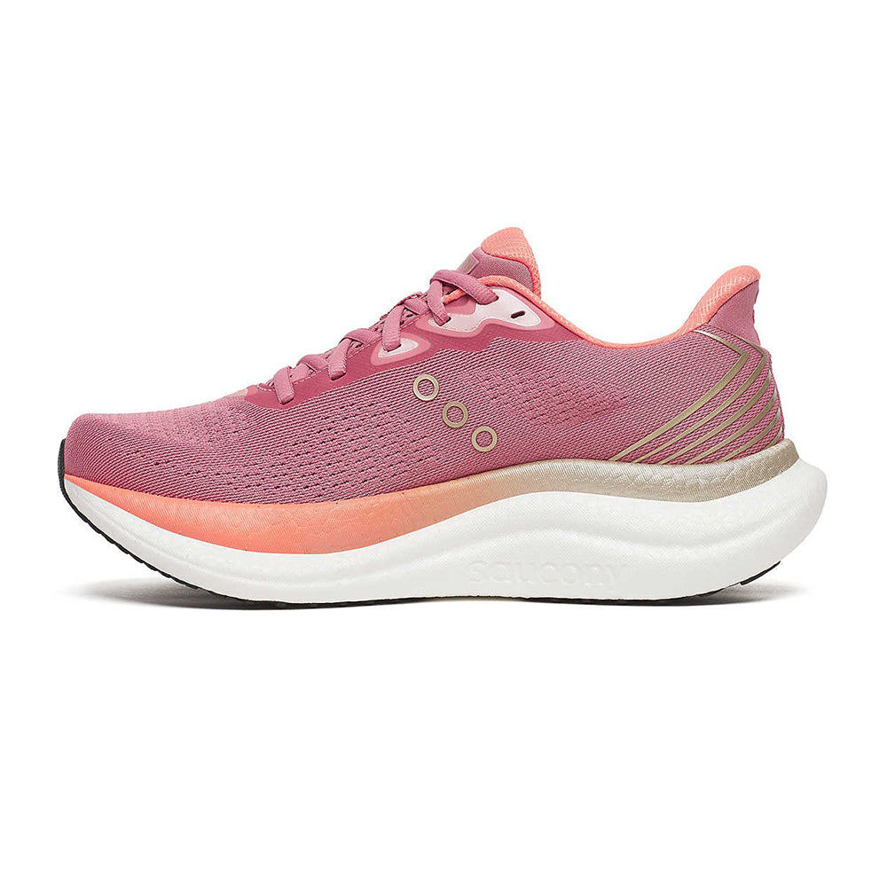 Saucony Womens Triumph 23 Running Shoes in Pink Color
