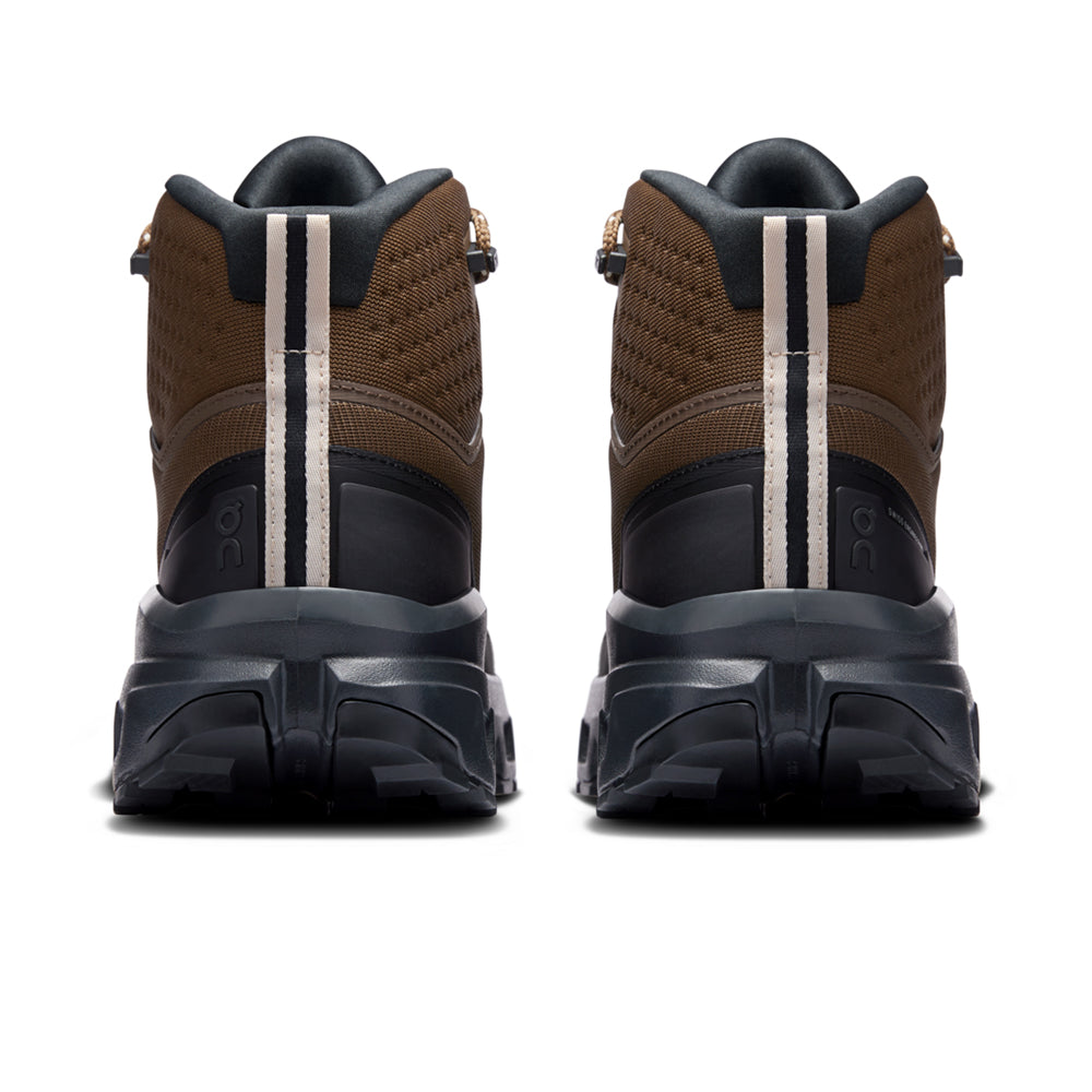 On Mens Cloudrock Mid Wp Boots in Black Color