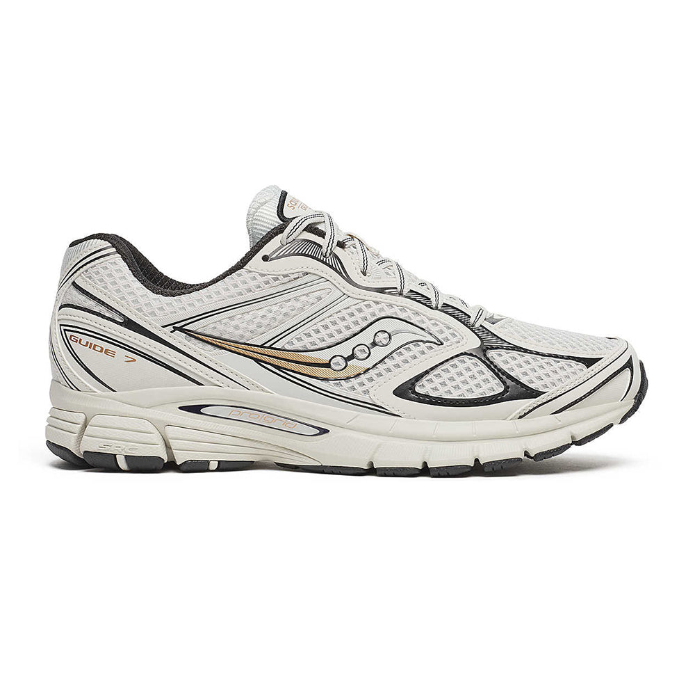 Saucony Mens Progrid Guide 7 Sneakers in White Color