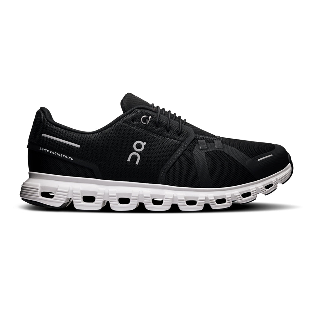 On Mens Cloud 6 Wide Men Sneakers in Black Color